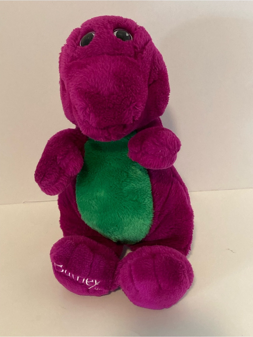 Vintage 1992 The Lyons Group - BARNEY - Purple Dinosaur - 14” Stuffed Plush Toy